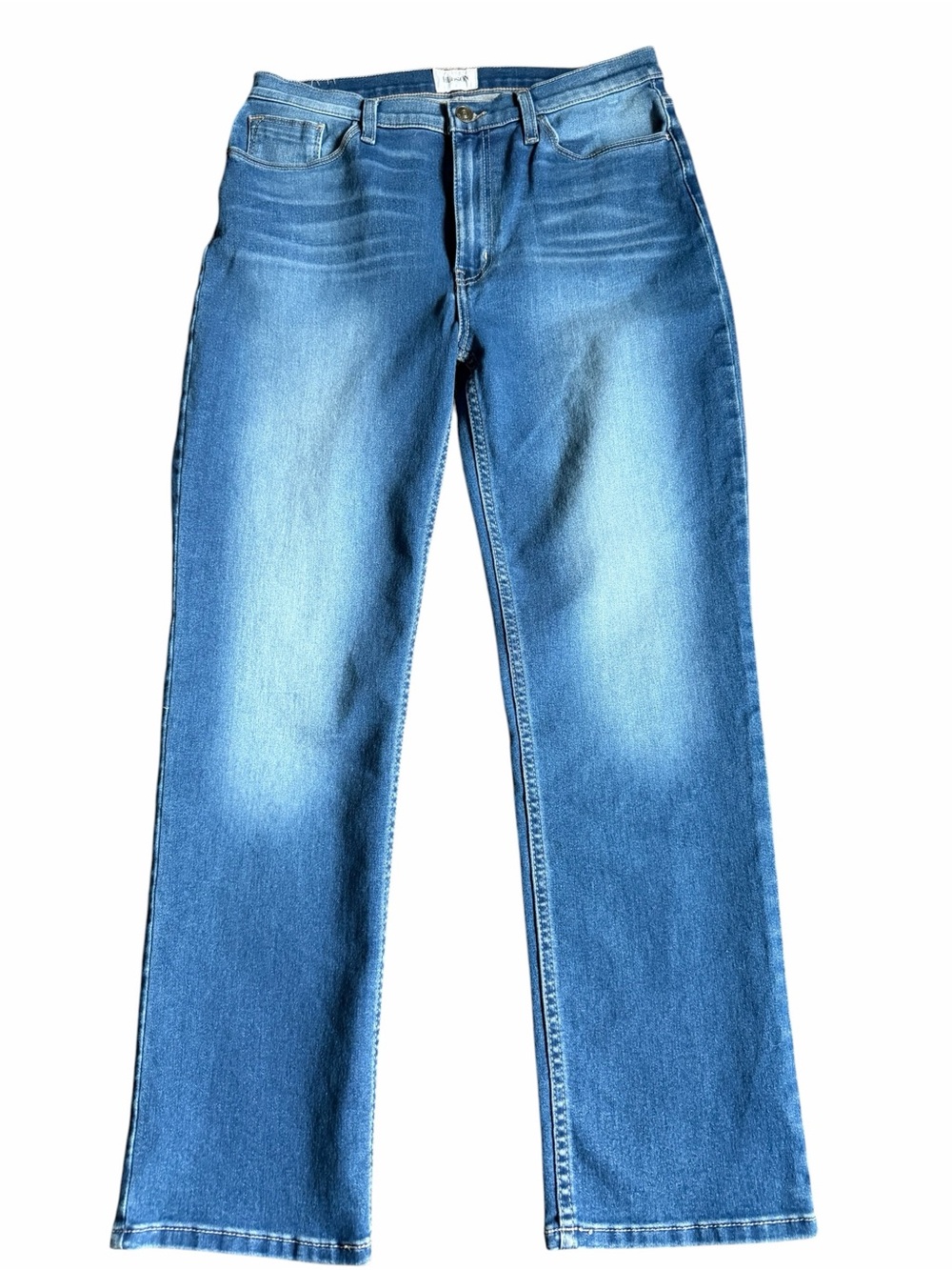 Hudson Blair High Rise Straight Crop Jeans